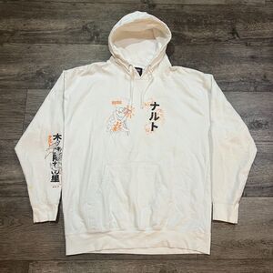 Vintage Y2K 2002 Naruto x Goat Crew Masashi Kishimoto White Hoodie - Men's 2XL